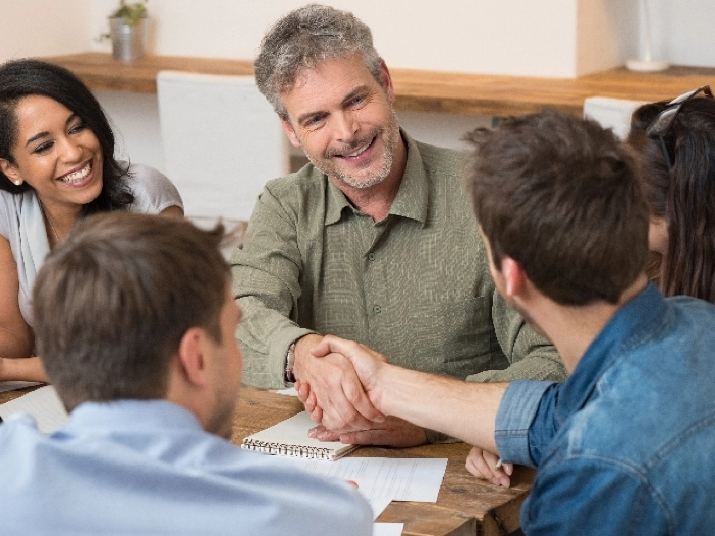 Men shaking hands